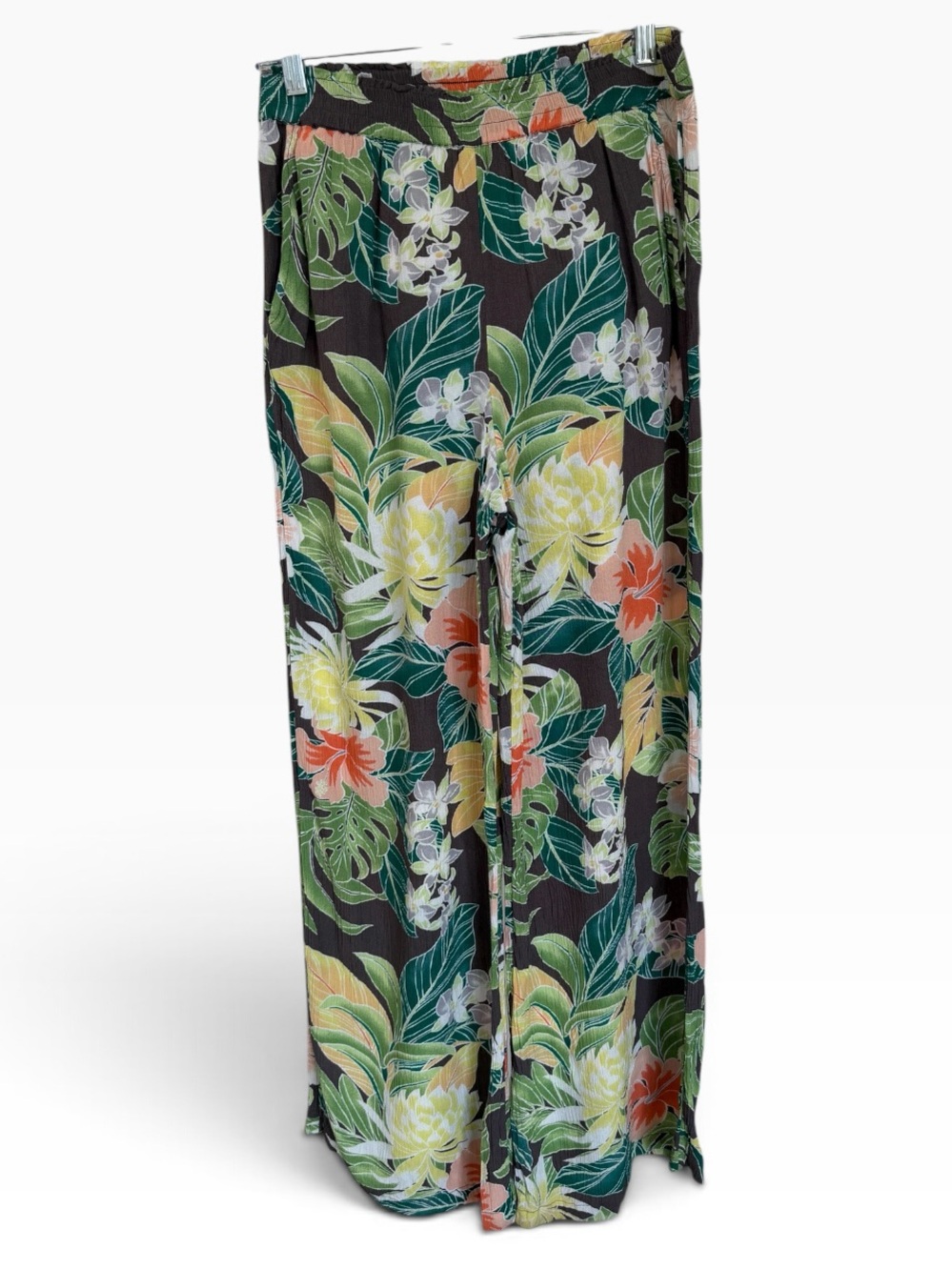 Volcom True to This Tropical Floral Flowy Wide-Leg Pants – Size M